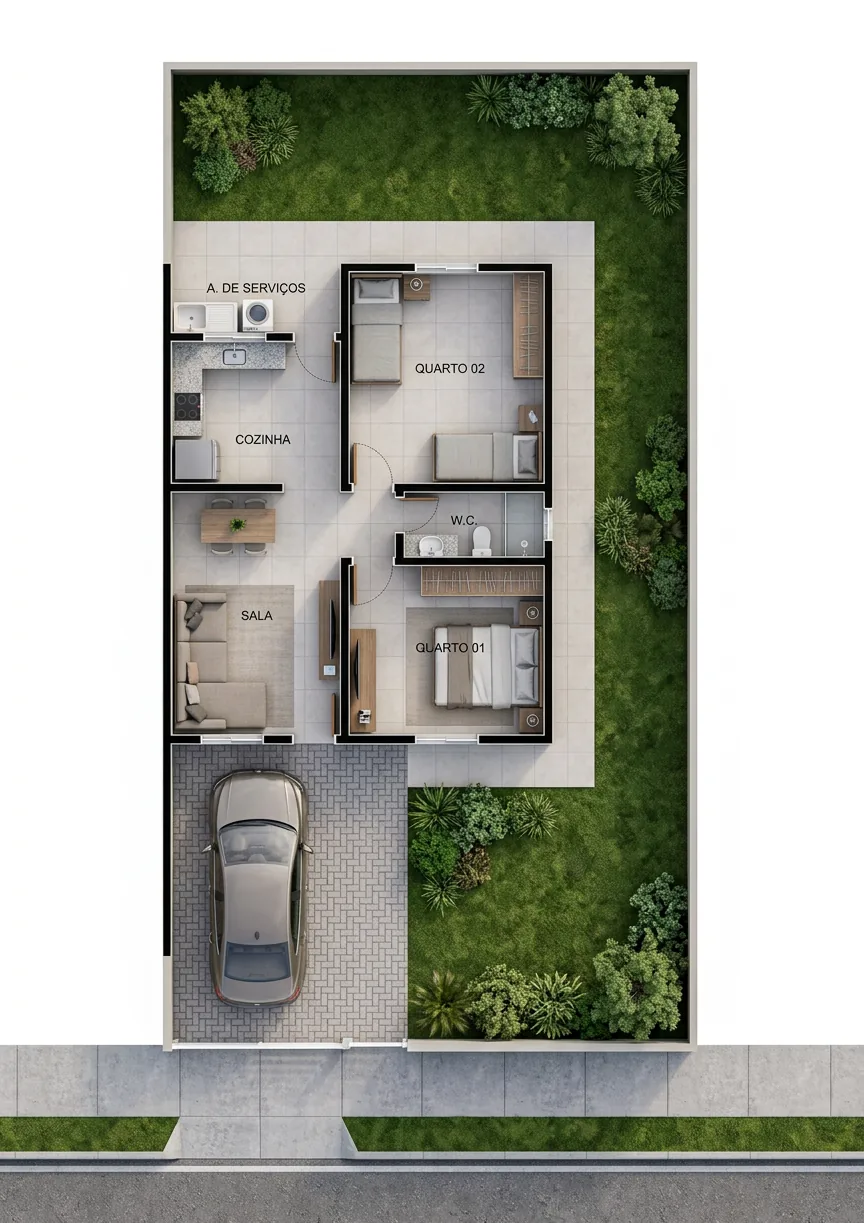 Planta humanizada gerada